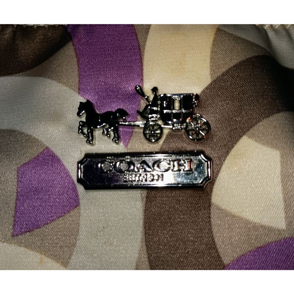 Coach Madison Signature Op Art Maggie Hobo Bag - Picture 10 of 15